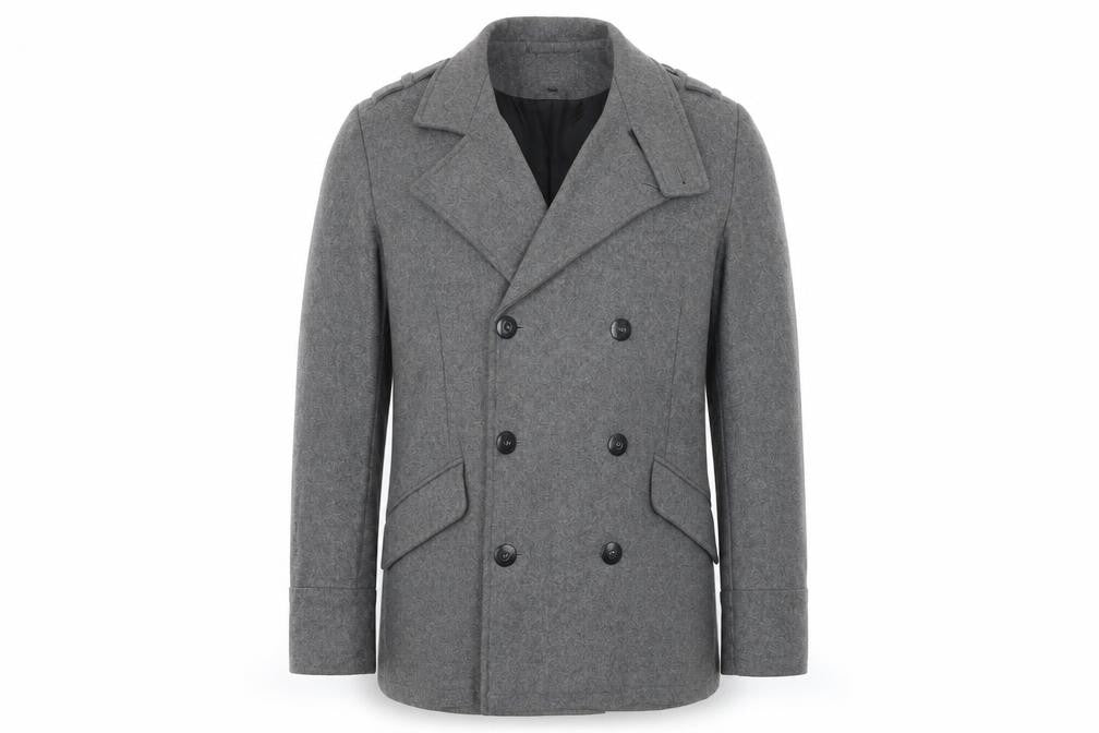 Peter Werth Mens Grey Jacket Coat Size M Button