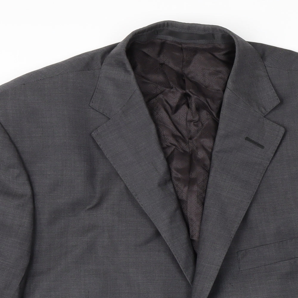 Autograph Mens Grey Wool Jacket Blazer Size 42 Regular