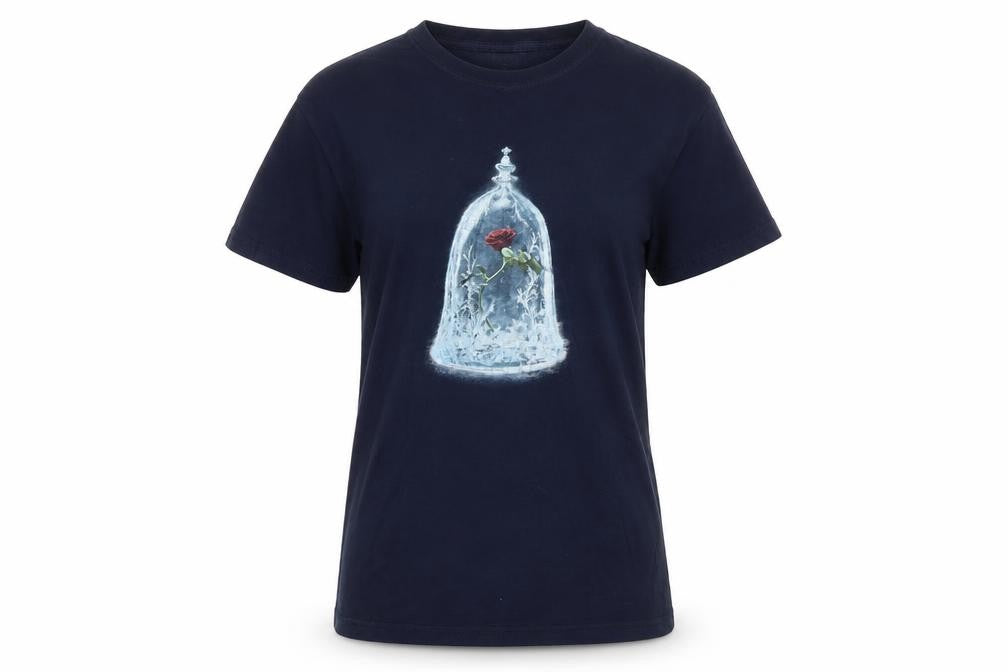 Womens UK Size M Disney Blue Cotton T-Shirt