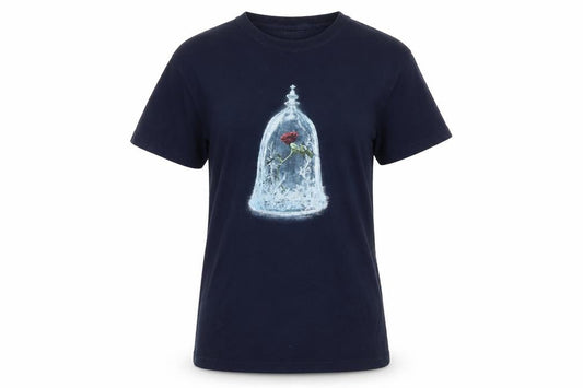 Womens UK Size M Disney Blue Cotton T-Shirt