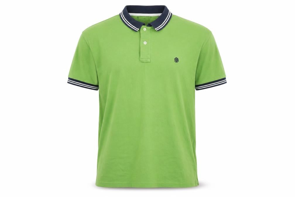Springfield Mens Green Cotton Polo Size XL Collared Pullover