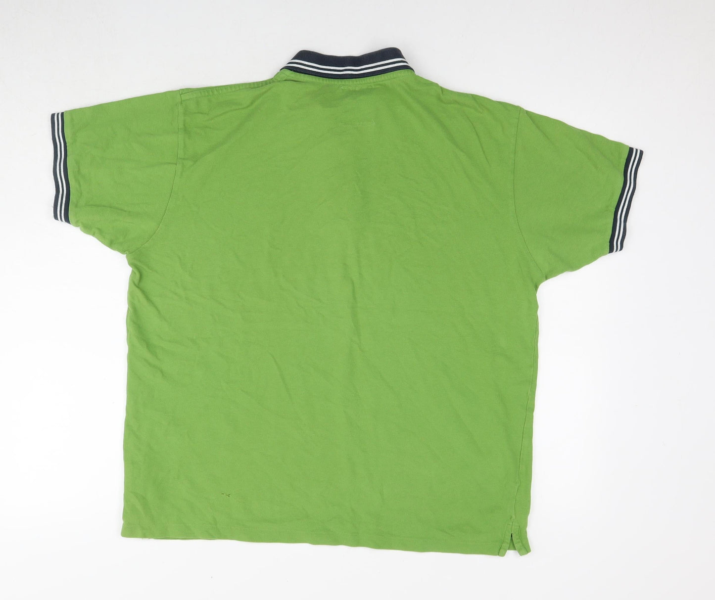 Springfield Mens Green Cotton Polo Size XL Collared Pullover