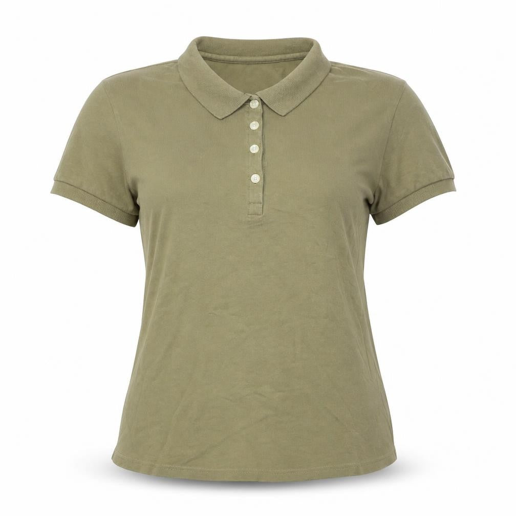 Womens UK Size L Gap Green Cotton Polo