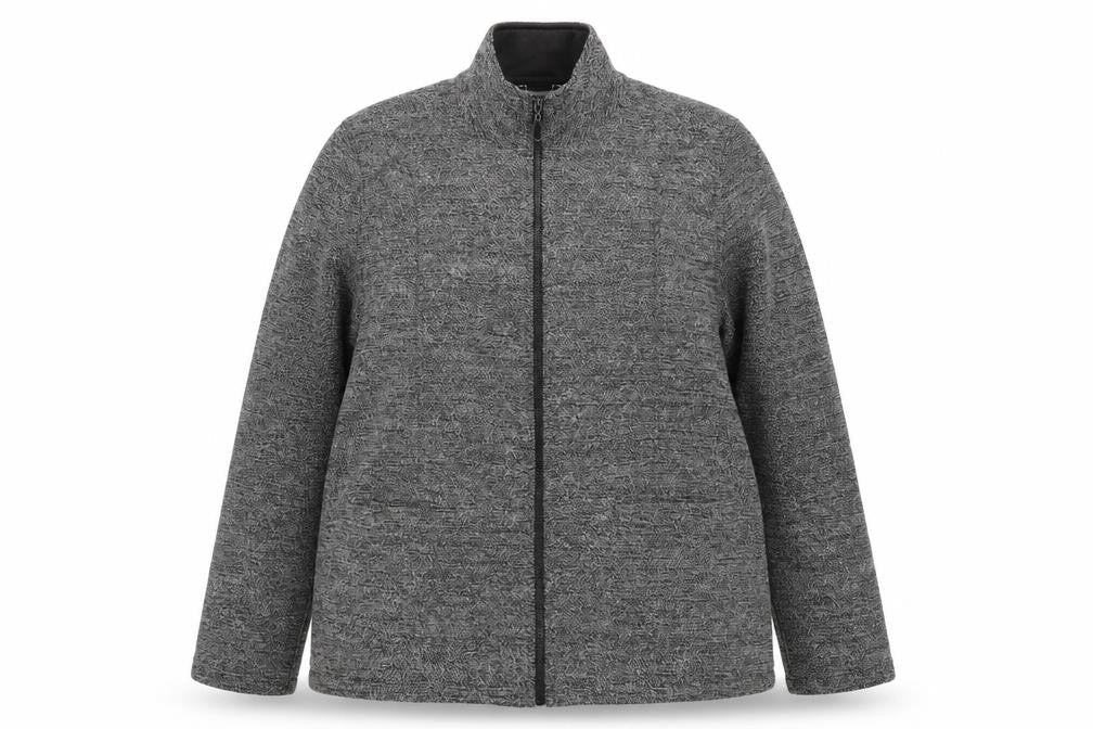Marks & Spencer Womens Grey Jacket Size 18 Zip