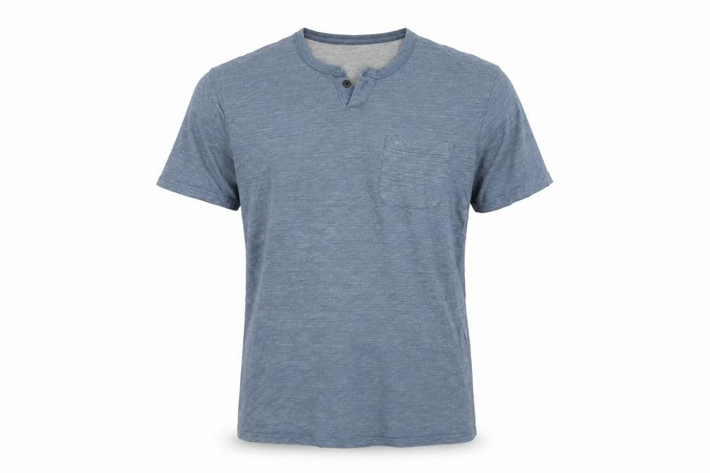 RJR.John Rocha Mens Blue Cotton T-Shirt Size S Crew Neck