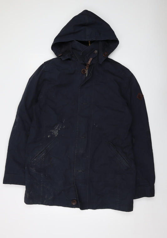 Timberland Mens Blue Jacket Size M Zip