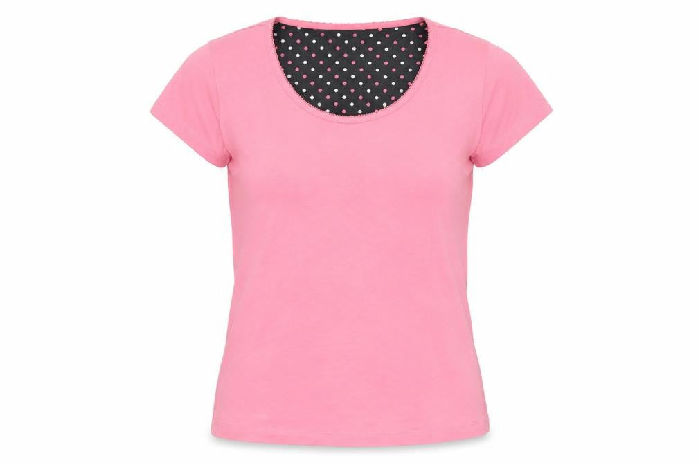 Marks & Spencer Womens Pink Solid Cotton Top Pyjama Top Size 6