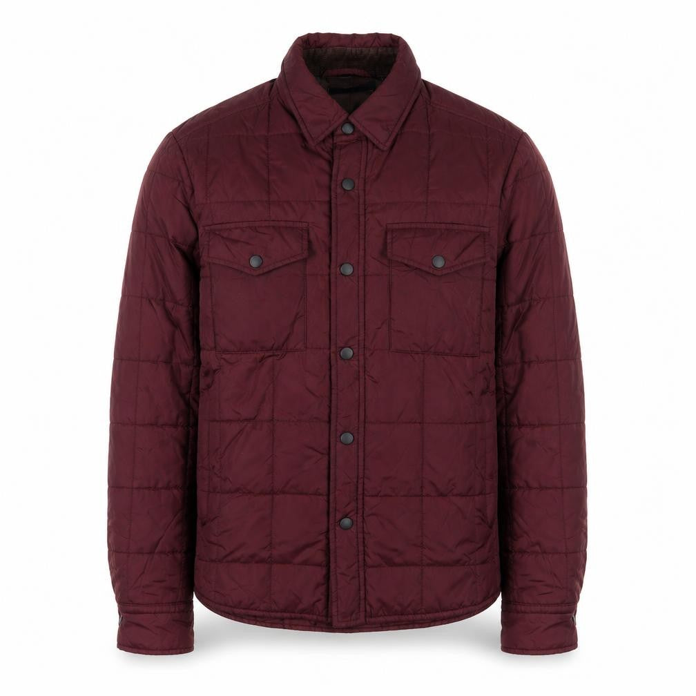 Uniqlo Mens Red Quilted Jacket Size S Snap