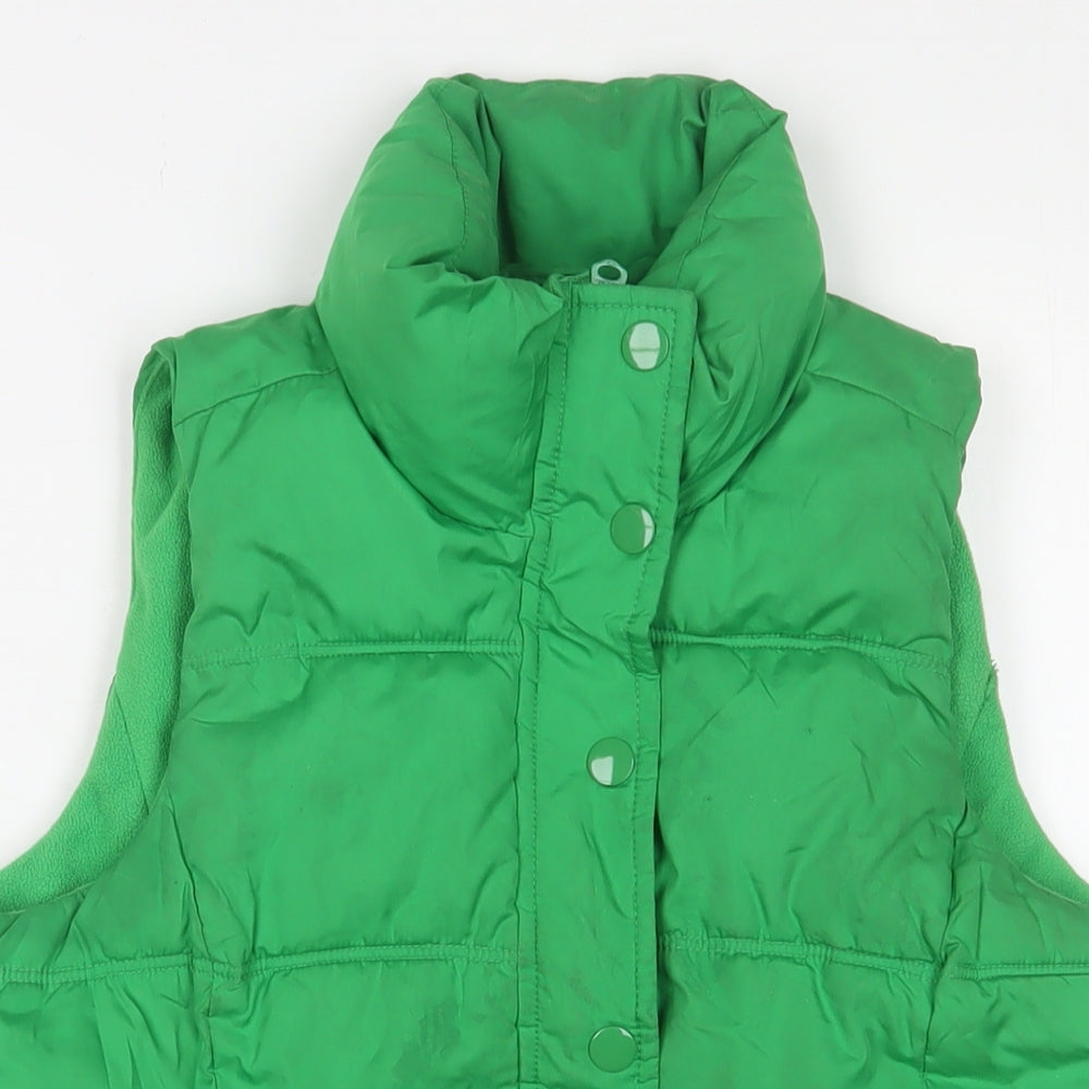 Old Navy Womens Green Gilet Jacket Size XS Zip