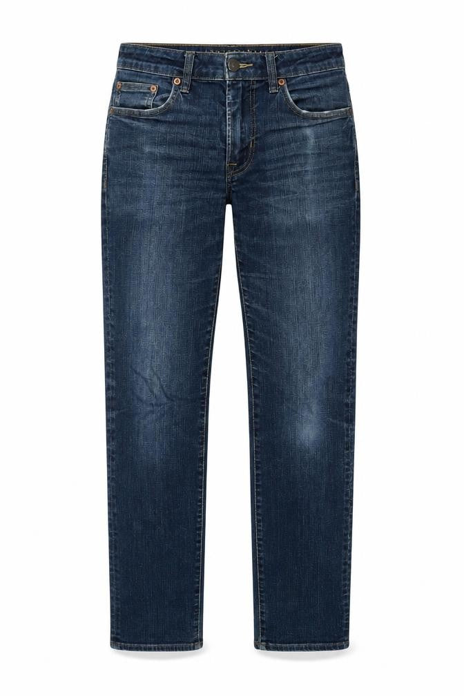 American Eagle Outfitters Womens Blue Cotton Straight Jeans Size 28 in L31 in Regular Zip - Logo