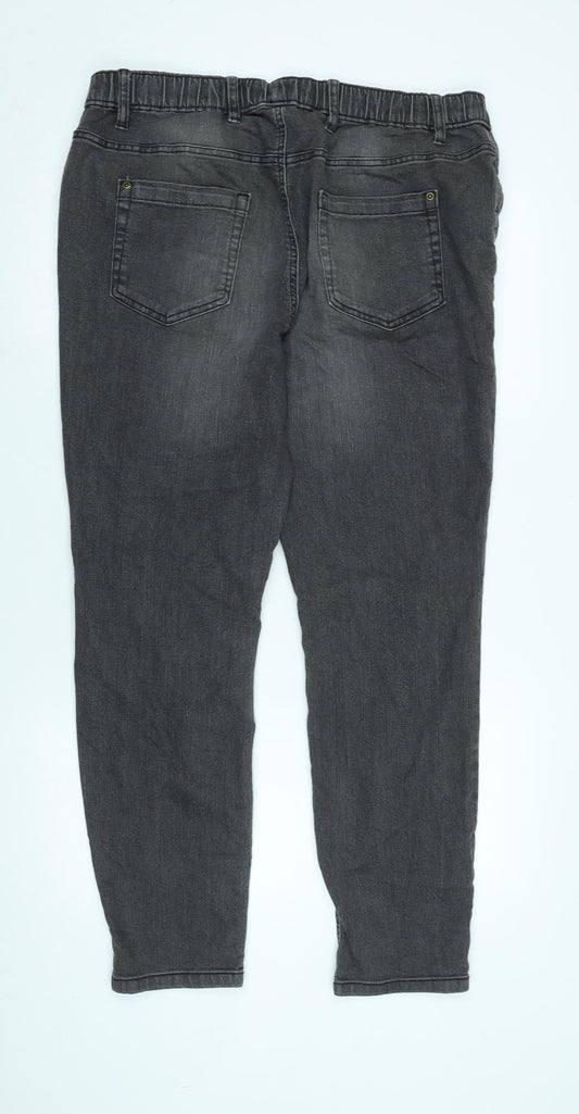 John Banner Womens Blue Cotton Blend Jegging Jeans Size 36 in L29 in Regular