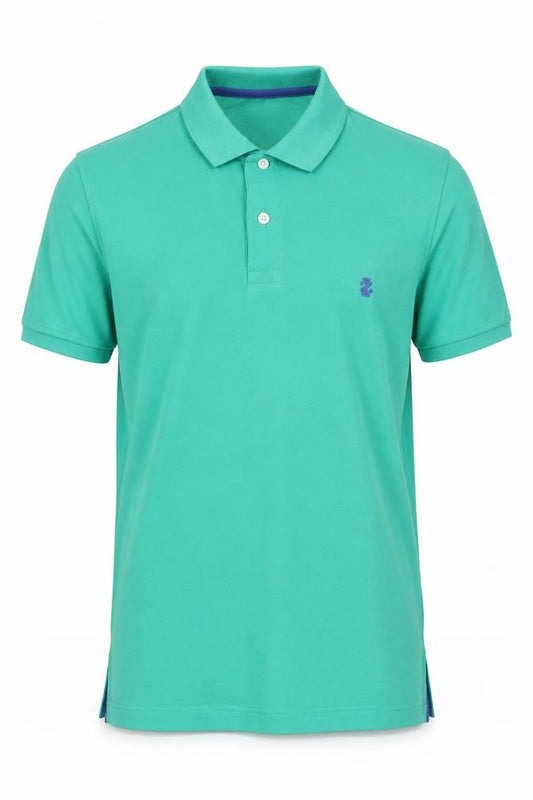 IZOD Mens Green Cotton Polo Size S Collared - Logo