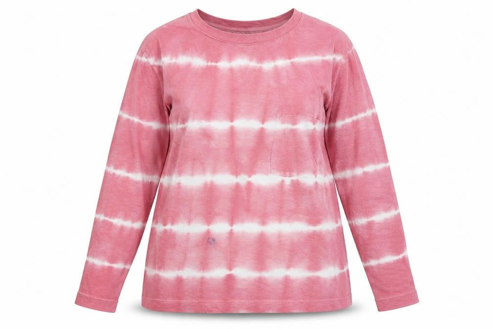 Marks and Spencer Womens Pink Cotton Jersey T-Shirt Size 14 Scoop Neck