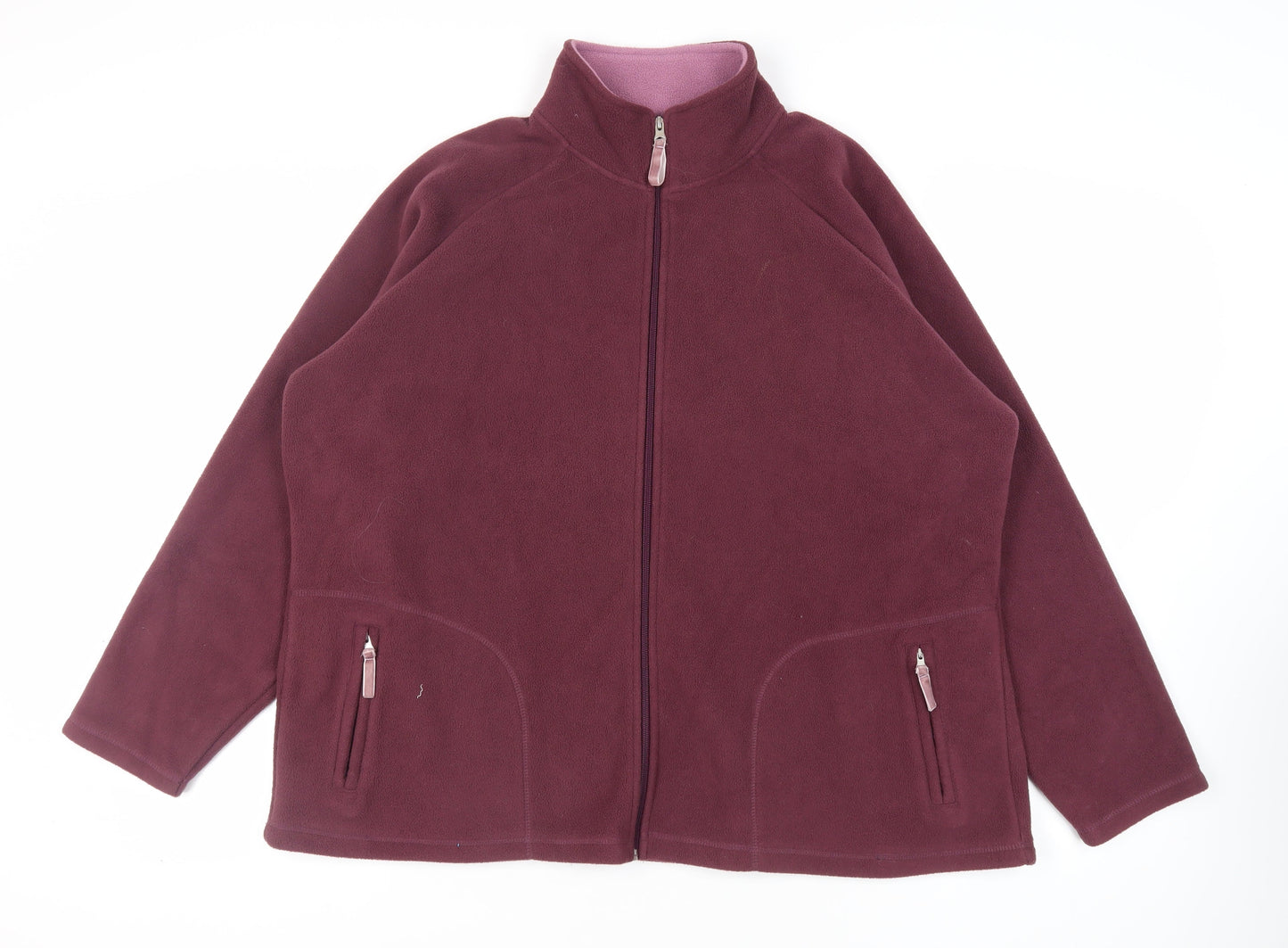 Tayberry Womens Purple Jacket Size 3XL Zip - Zipped Pockets