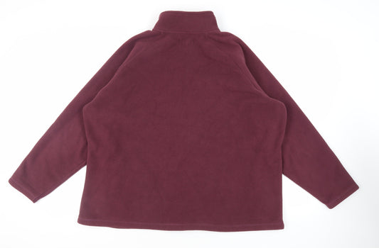 Tayberry Womens Purple Jacket Size 3XL Zip - Zipped Pockets
