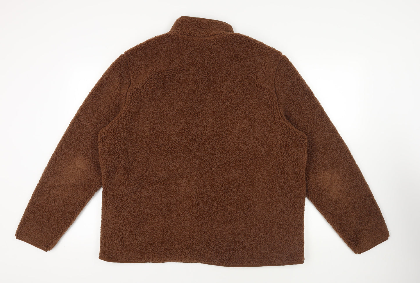 Marks and Spencer Mens Brown Jacket Size XL Zip - Zipped Pockets
