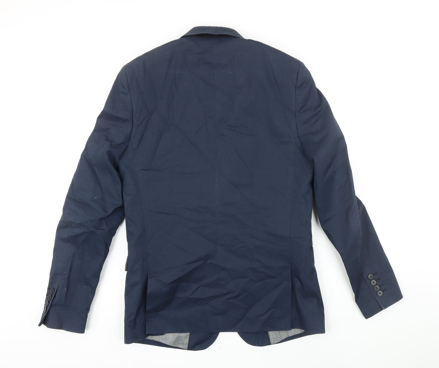 Mininum Mens Blue Cotton Jacket Blazer Size 46 Regular