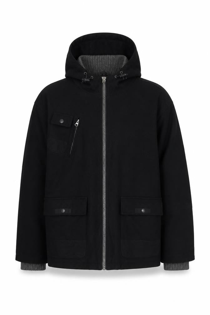 Lee Cooper Mens Black Jacket Size XL Zip