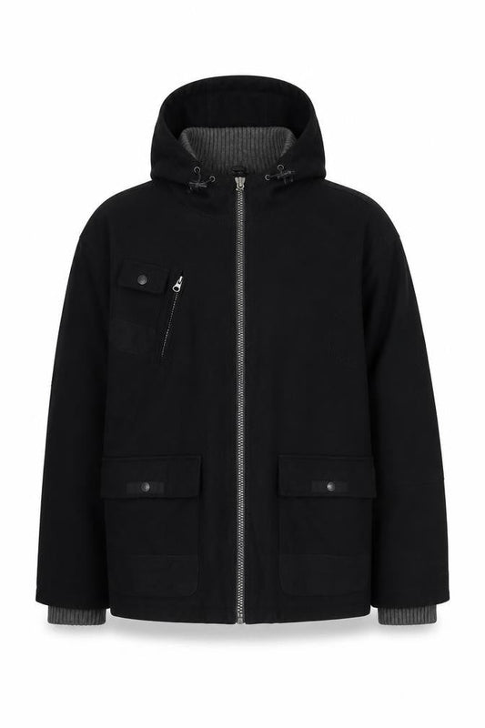 Lee Cooper Mens Black Jacket Size XL Zip