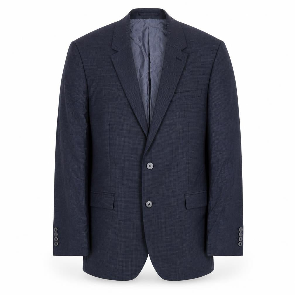 Front view of Autograph men’s blue polyamide jacket blazer, size 42, regular