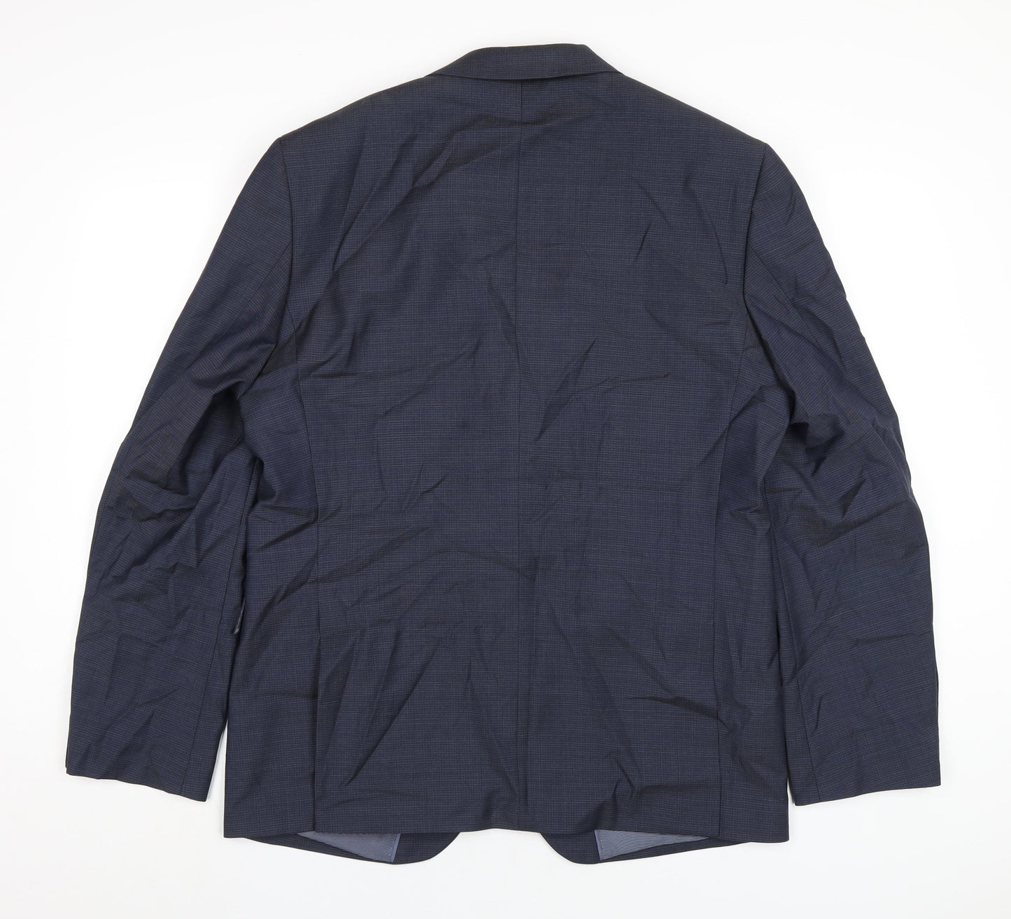 Autograph Mens Blue Polyamide Jacket Blazer Size 42 Regular