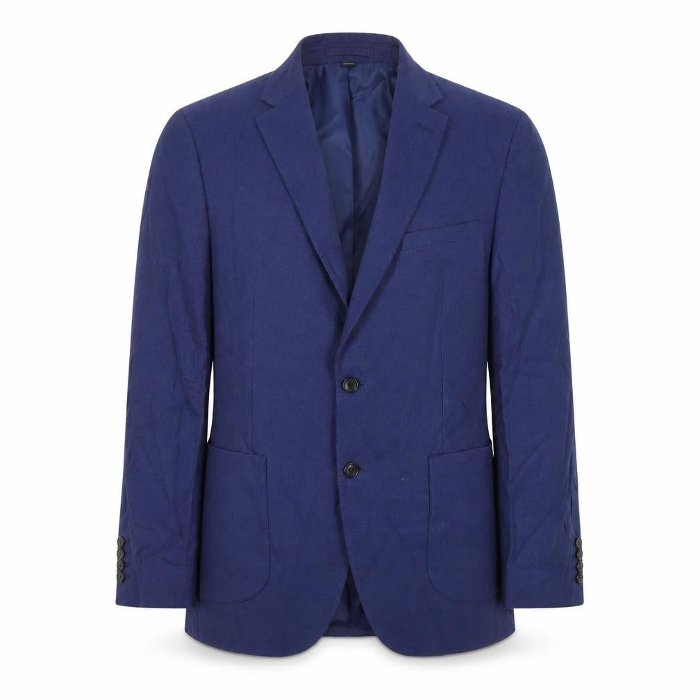 Marks and Spencer Mens Blue Polyester Tuxedo Blazer Size 40 Regular