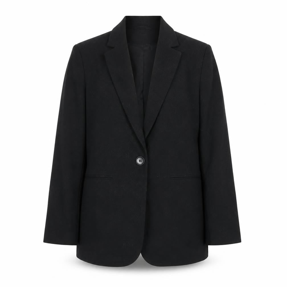 Marks and Spencer Womens Black Polyester Jacket Blazer Size 12