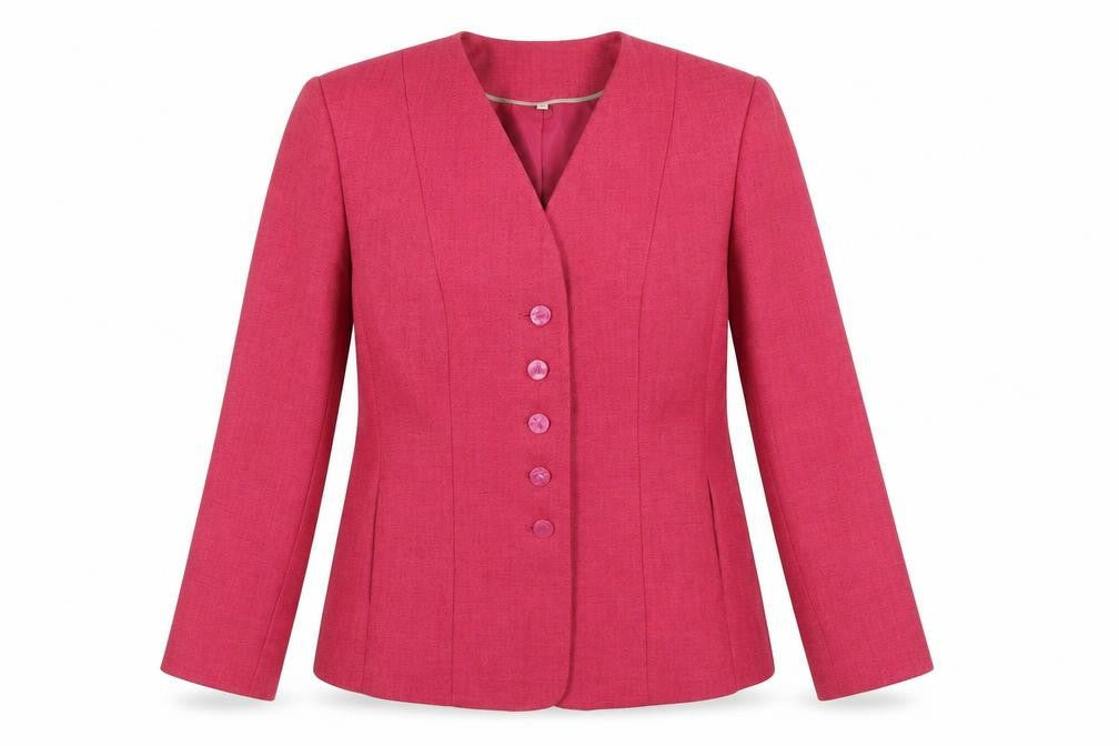 EWM Womens Pink Jacket Size 14 Button