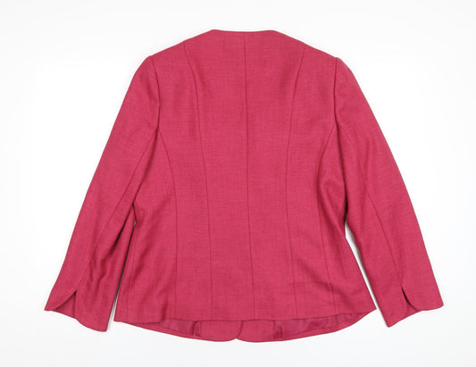 EWM Womens Pink Jacket Size 14 Button