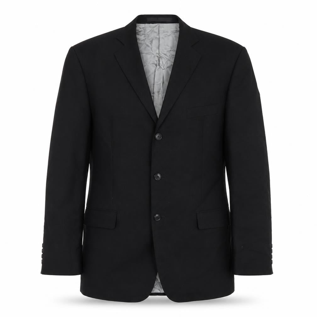 Marks and Spencer Mens Black Wool Jacket Blazer Size 42 Regular