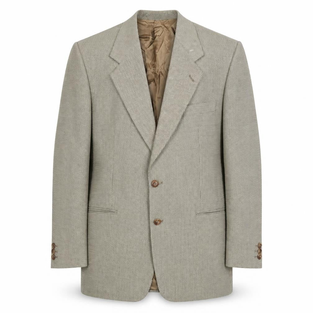 Marks and Spencer Mens Beige Wool Jacket Blazer Size 40 Regular