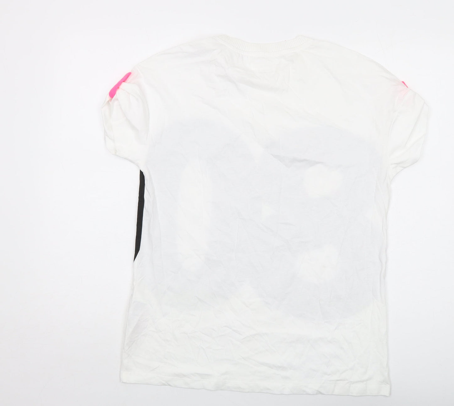 Womens UK Size S VERO MODA White Cotton T-Shirt