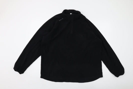 Quechua Mens Black Polyester Pullover Sweatshirt Size 2XL
