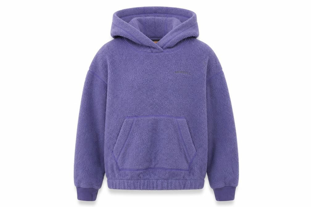 Merrell Womens Purple Polyester Pullover Hoodie Size S Pullover