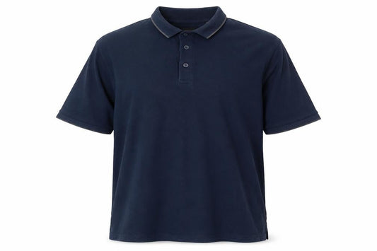 Capsule Mens Blue Cotton Polo Size XL Collared Button