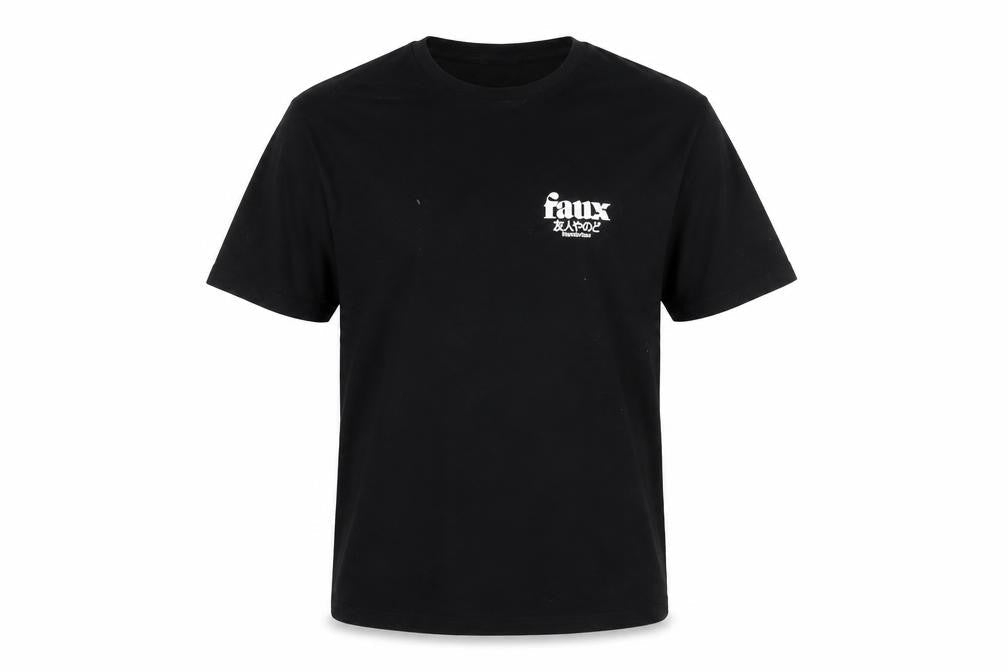 Triendorfaux Mens Black Cotton T-Shirt Size S Crew Neck