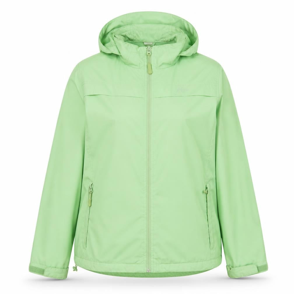 Maine New England Womens Green Jacket Size 16 Zip - Logo, Embroidered