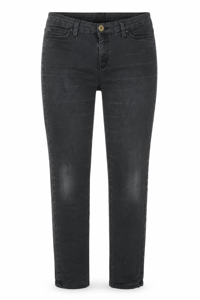 Lee Womens Grey Cotton Straight Jeans Size 30 in L26 in Regular Zip - Logo