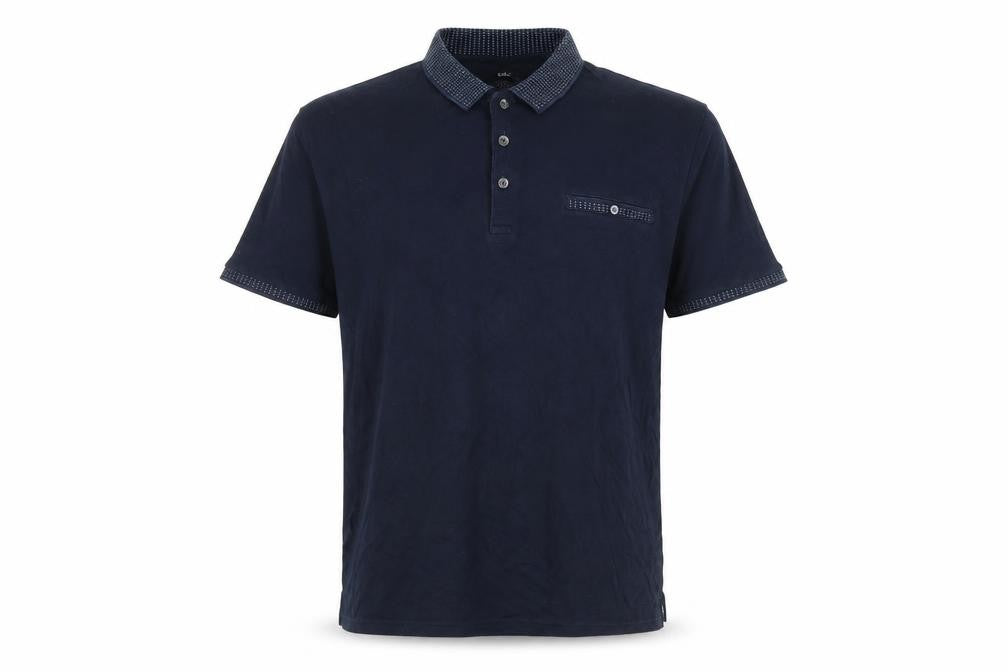 Marks and Spencer Mens Blue 100% Cotton Polo Size XL Collared Button