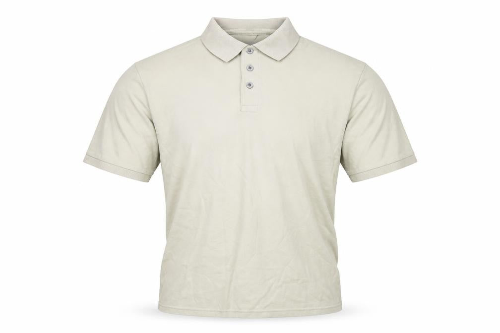 Blue Harbour Mens Beige Cotton Polo Size M Collared Button