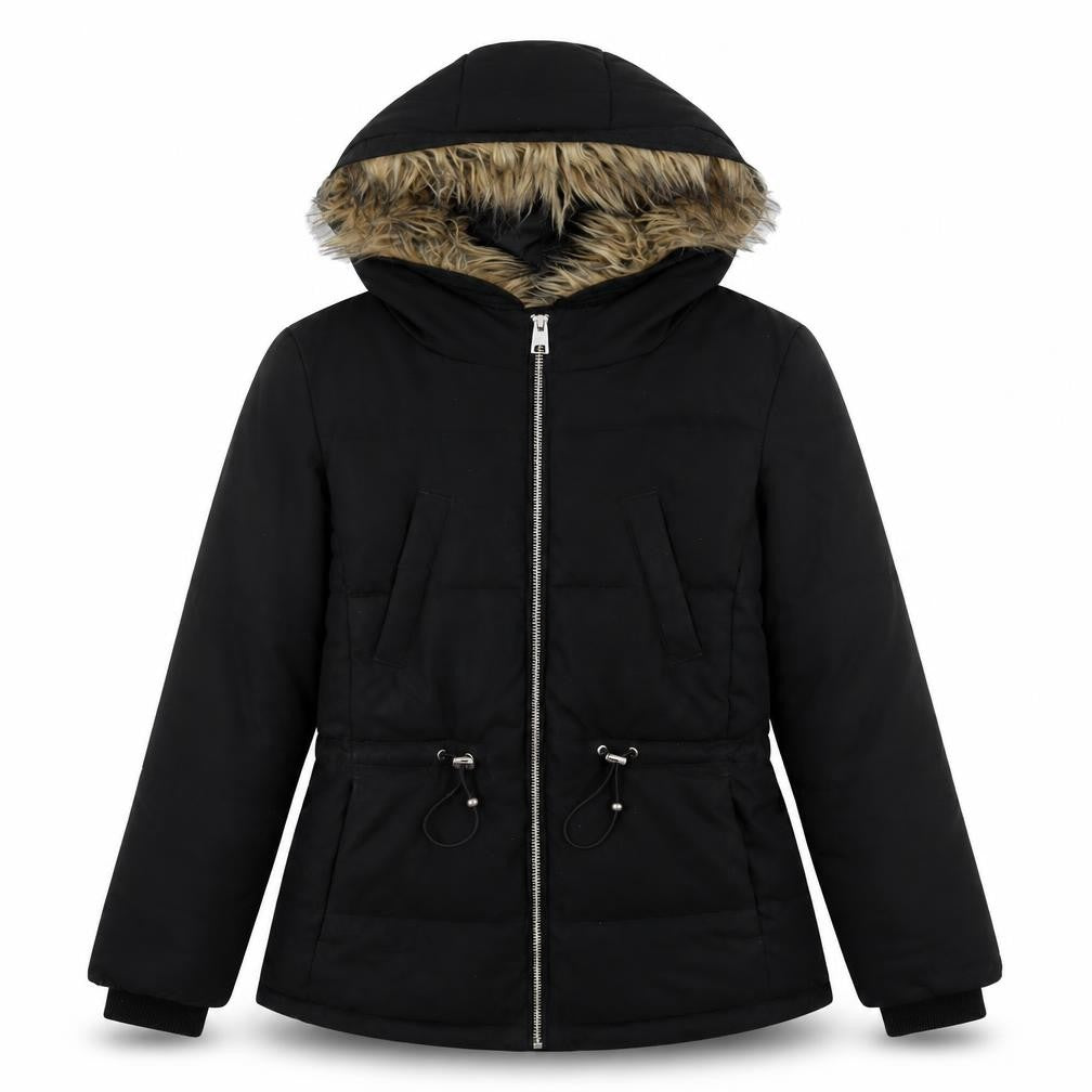 H&M Womens Black Parka Jacket Size 10 Zip