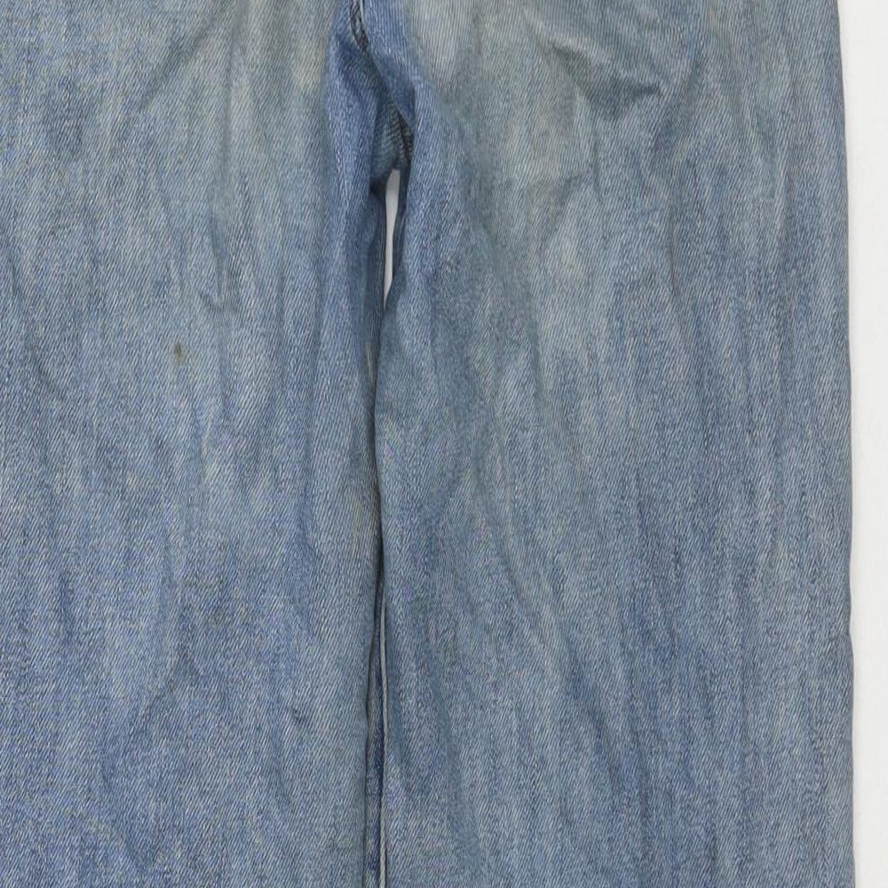Gap Womens Blue Cotton Cropped Jeans Size 24 in L25 in Regular Zip