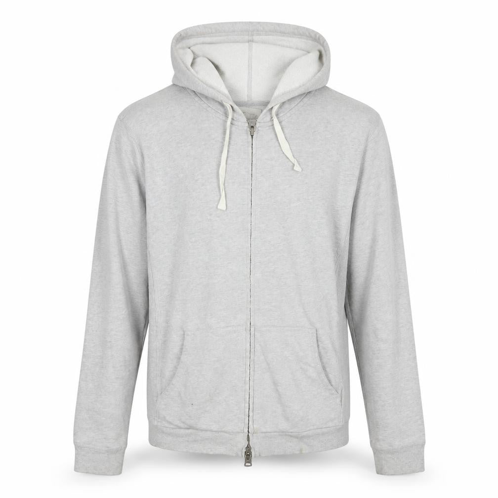 Womens UK M Regular DKNY Pure Grey Full Zip Hoodie