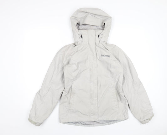 Marmot Mens Grey Rain Coat Coat Size XS Zip