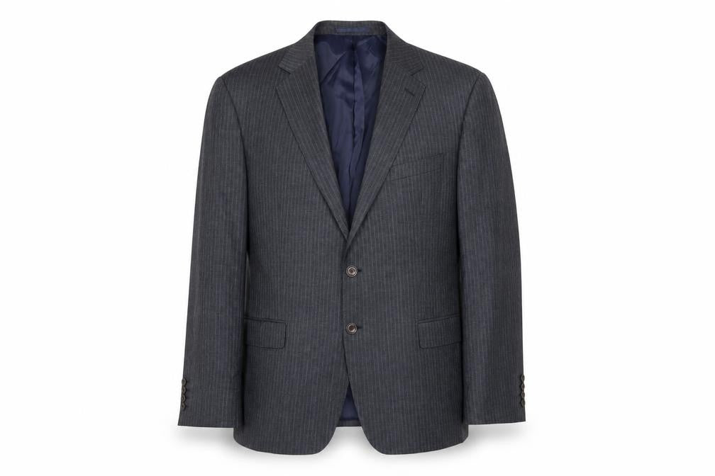 Marks and Spencer Mens Grey Wool Jacket Blazer Size 46 Regular