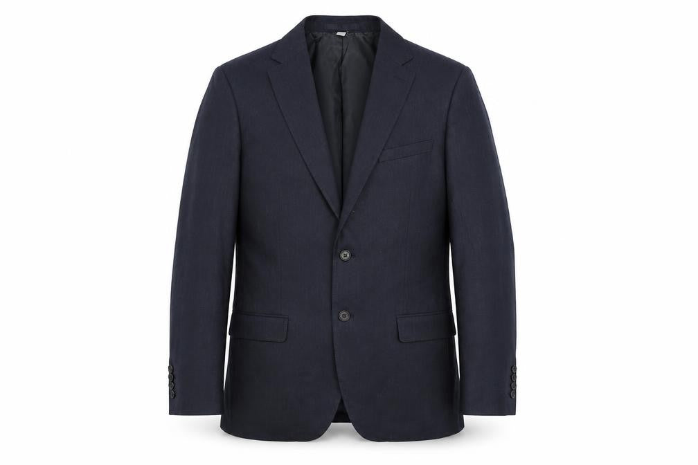 Marks and Spencer Mens Blue Wool Jacket Blazer Size 40 Regular