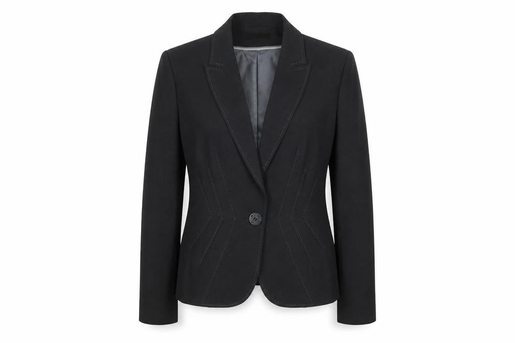 Marks and Spencer Womens Grey Polyester Jacket Blazer Size 10