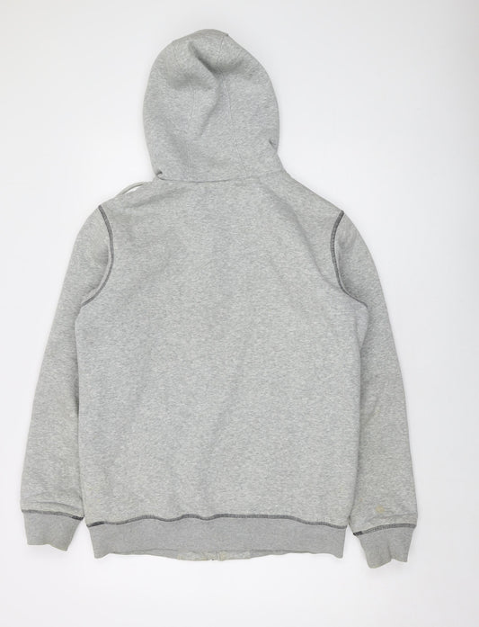 O'Neill Mens Grey Cotton Full Zip Hoodie Size S
