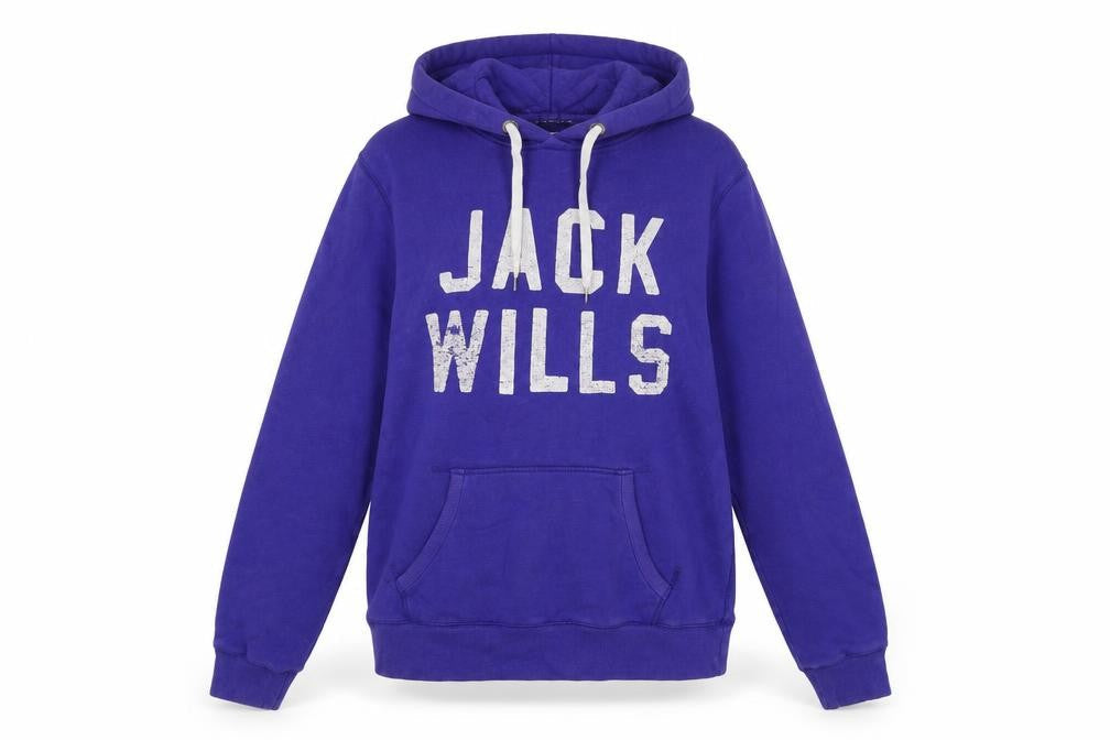Womens UK 12 Regular Jack Wills Purple Pullover Hoodie
