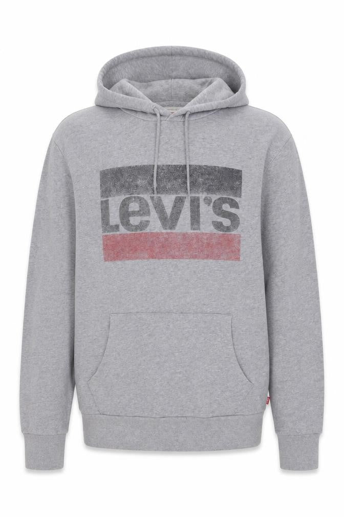 Mens UK M Regular Levi's Grey Pullover Hoodie